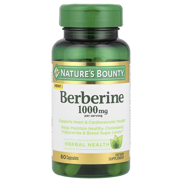 Berberine, 60 Capsules (500 mg per Capsule)