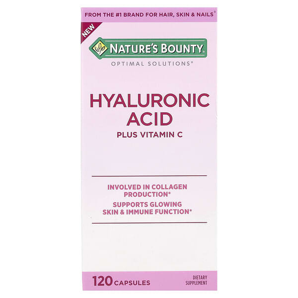 Optimal Solutions®, Hyaluronic Acid Plus Vitamin C, 120 Capsules