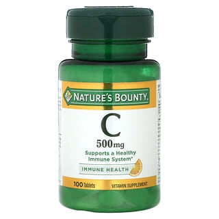 Nature's Bounty, ビタミンC、500mg、タブレット100錠