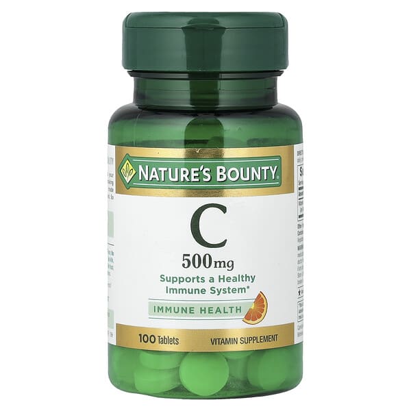 Nature's Bounty, 비타민C, 500mg, 100정
