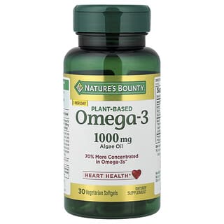 Nature's Bounty, Омега-3 на растительной основе, 1000 мг, 30 вегетарианских капсул