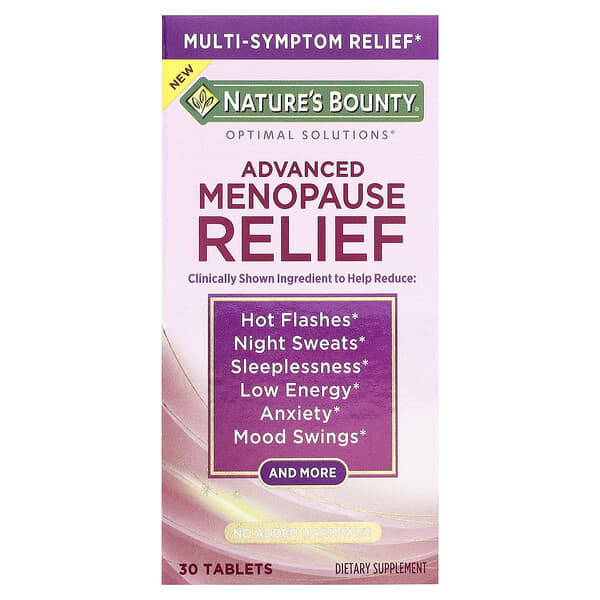 Nature's Bounty Optimal Solutions®, Advanced Menopause Relief, 30 Tablets