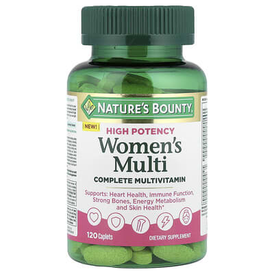 Nature's Bounty, Women's Multivitamin, Multivitamin Complex, High Strength, 120 Tablets