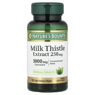 Nature's Bounty, Mariadistelextract, 1.000 mg, 50 snelwerkende softgels
