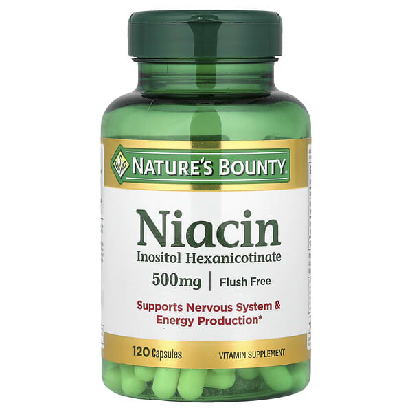 Niacin, Flush Free, 500 mg, 120 Capsules