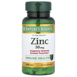 Nature's Bounty, Zink, 50 mg, 100 Tabletten