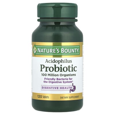 Norland Nature's Bounty, Acidophilus Probiotic, 120 Tablets (0.5 mg per Tablet) supplement Uganda UGX 45184