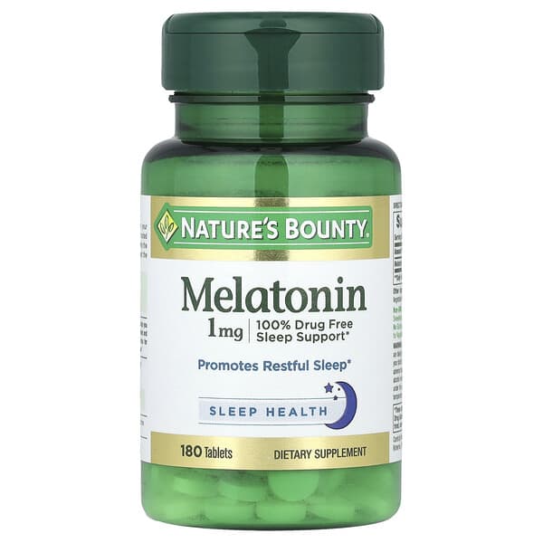 Melatonin, 1 mg, 180 Tablets