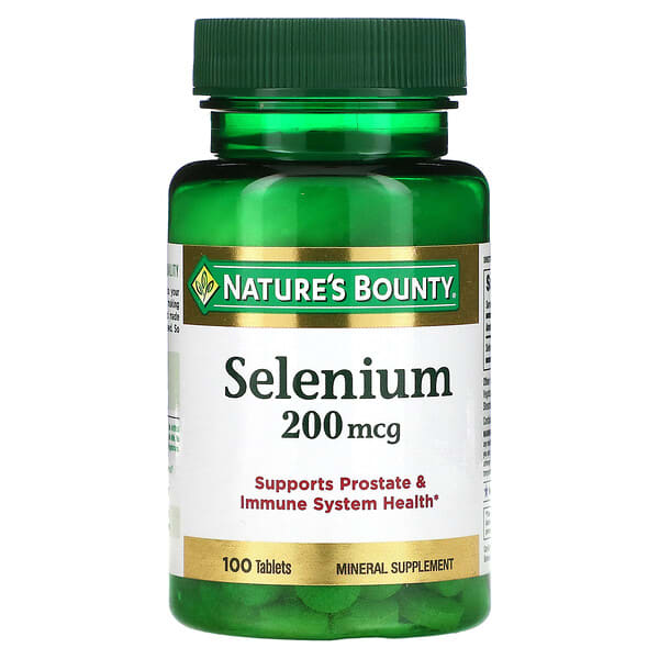 Nature's Bounty, Selen, 200 mcg, 100 Tabletten