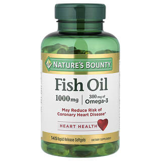 Nature's Bounty, Rybí olej, 1 000 mg, 145 měkkých kapslí s rychlým uvolňováním