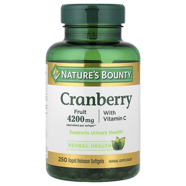 Cranberry with Vitamin C, 250 Rapid Release Softgels