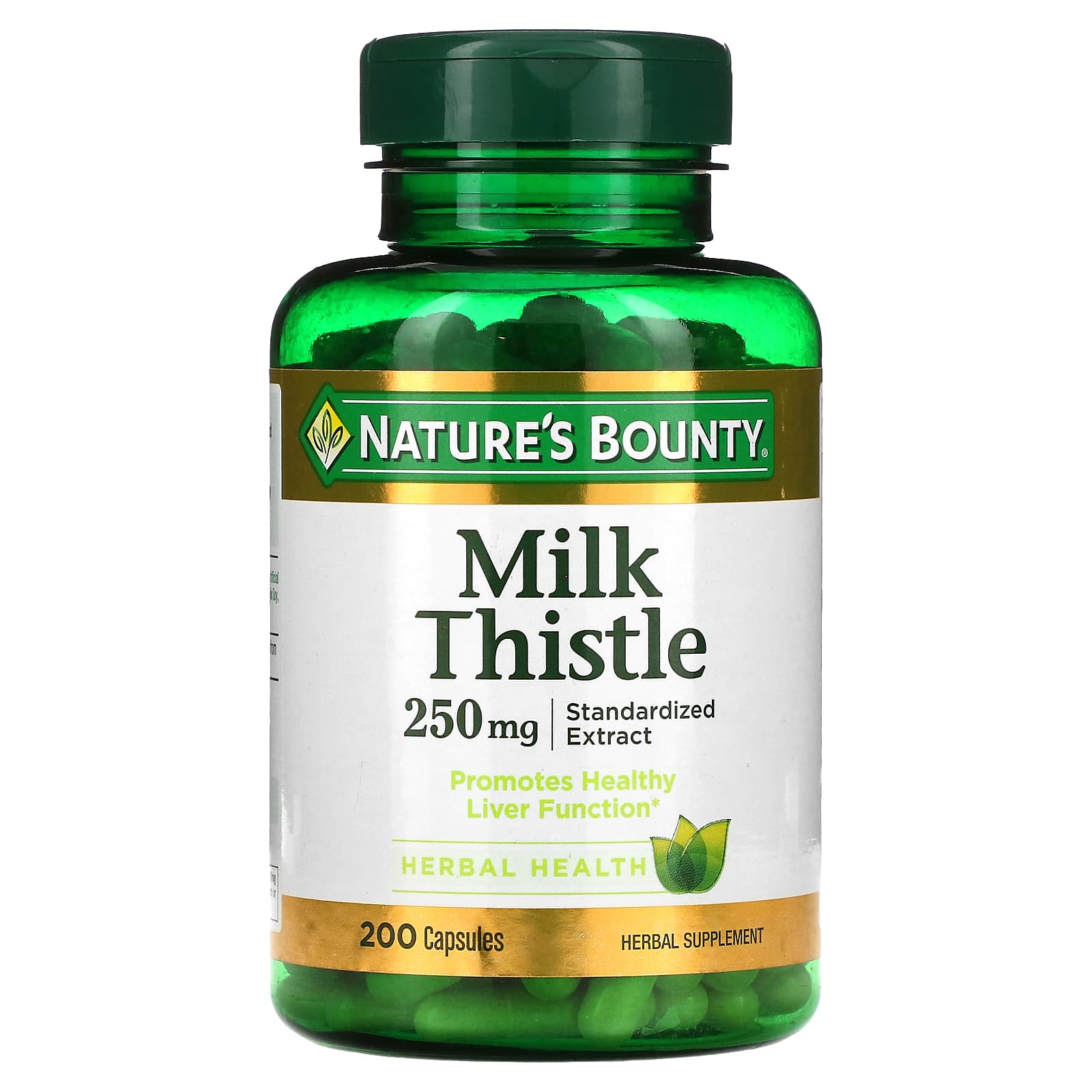 Nature&amp;#39;s Bounty, Milk Thistle, 250 mg, 200 Capsules
