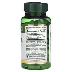 Nature's Bounty, Magnesium (Magnesio), High Potency (Alta Potencia), 500 mg, 100 Tabletas