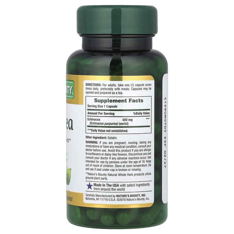 エキナセア、400 mg、 カプセル100 錠