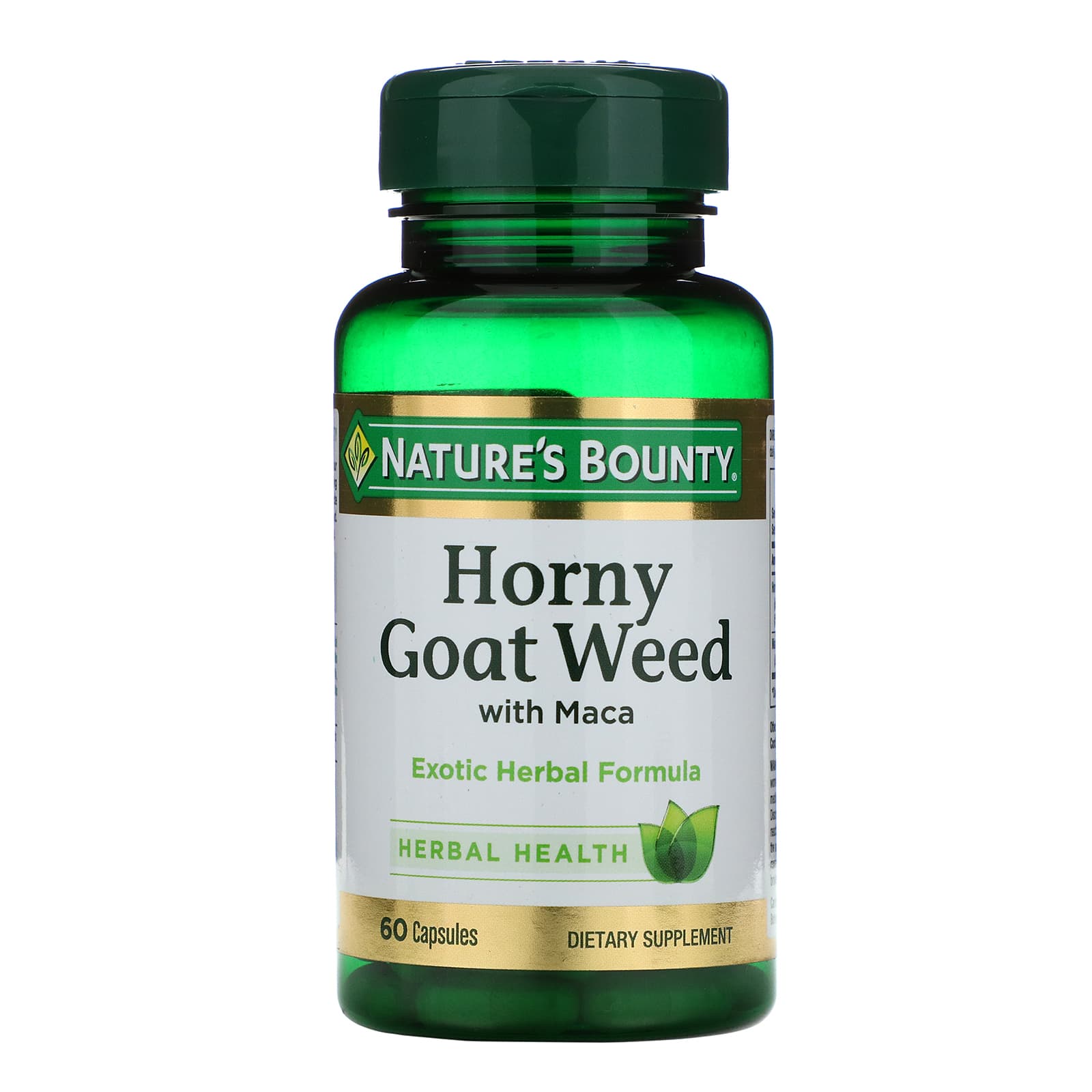 Natures Bounty Horny Goat Weed With Maca 60 Capsules 4746