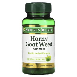 Nature's Bounty‏, Horny Goat Weed with Maca, 60 Capsules