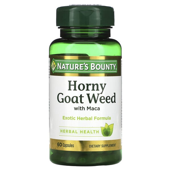 Nature's Bounty, Horny Goat Weed with Maca, 60 Capsules