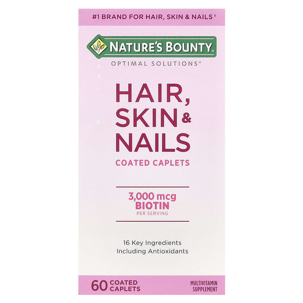 Optimal Solutions®, Hair, Skin & Nails, 60 Coated Caplets