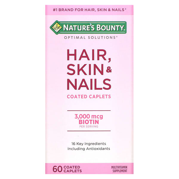 Nature's Bounty, 頭髮、皮膚及指甲，60 粒包衣片
