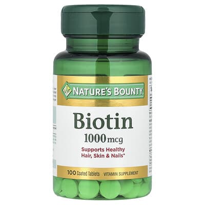 Nature's Bounty, Biovitamins, 1000 mcg, 100 Coated Tablets