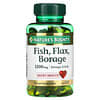 Fish, Flax, Borage, 1,200 mg, 72 Rapid Release Softgels