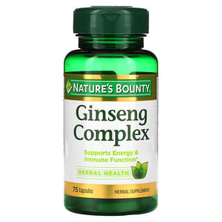 Nature's Bounty, Ginseng Complex, 75 gélules
