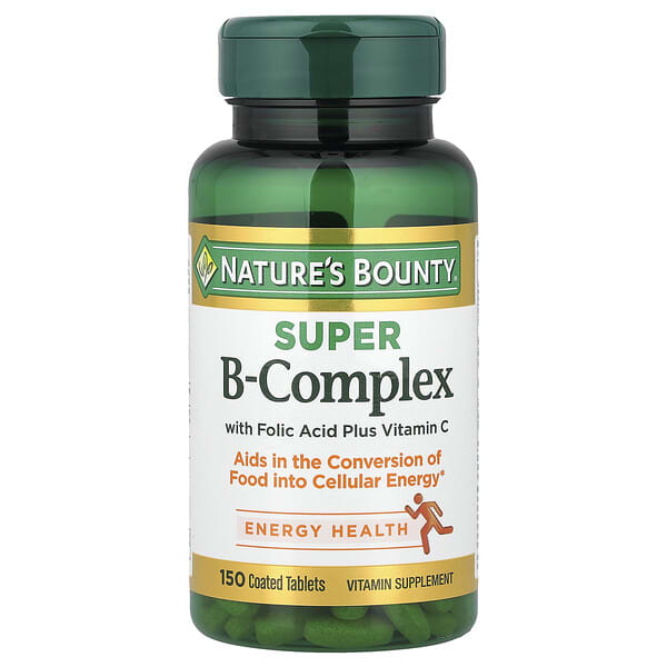 Nature's Bounty, Super B-Complex，含葉酸和維生素C，150片