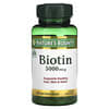 Biotina, 5000 mcg, 72 cápsulas blandas de liberación rápida