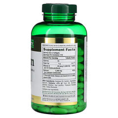 Nature's Bounty, Calcium Plus Vitamin D3, 600 mg, 220 Weichkapseln mit schneller Freisetzung