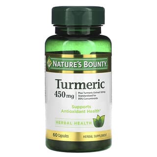 Nature's Bounty, Turmeric, 450 mg, 60 Capsules