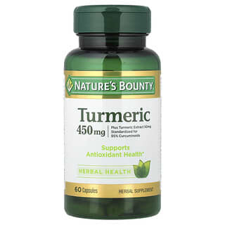 Nature's Bounty, Turmeric, 450 mg, 60 Capsules