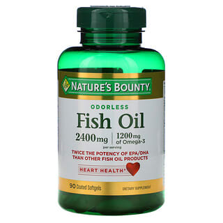 Nature's Bounty, Рыбий жир, 1,200 мг, 90 мягких таблеток с покрытием