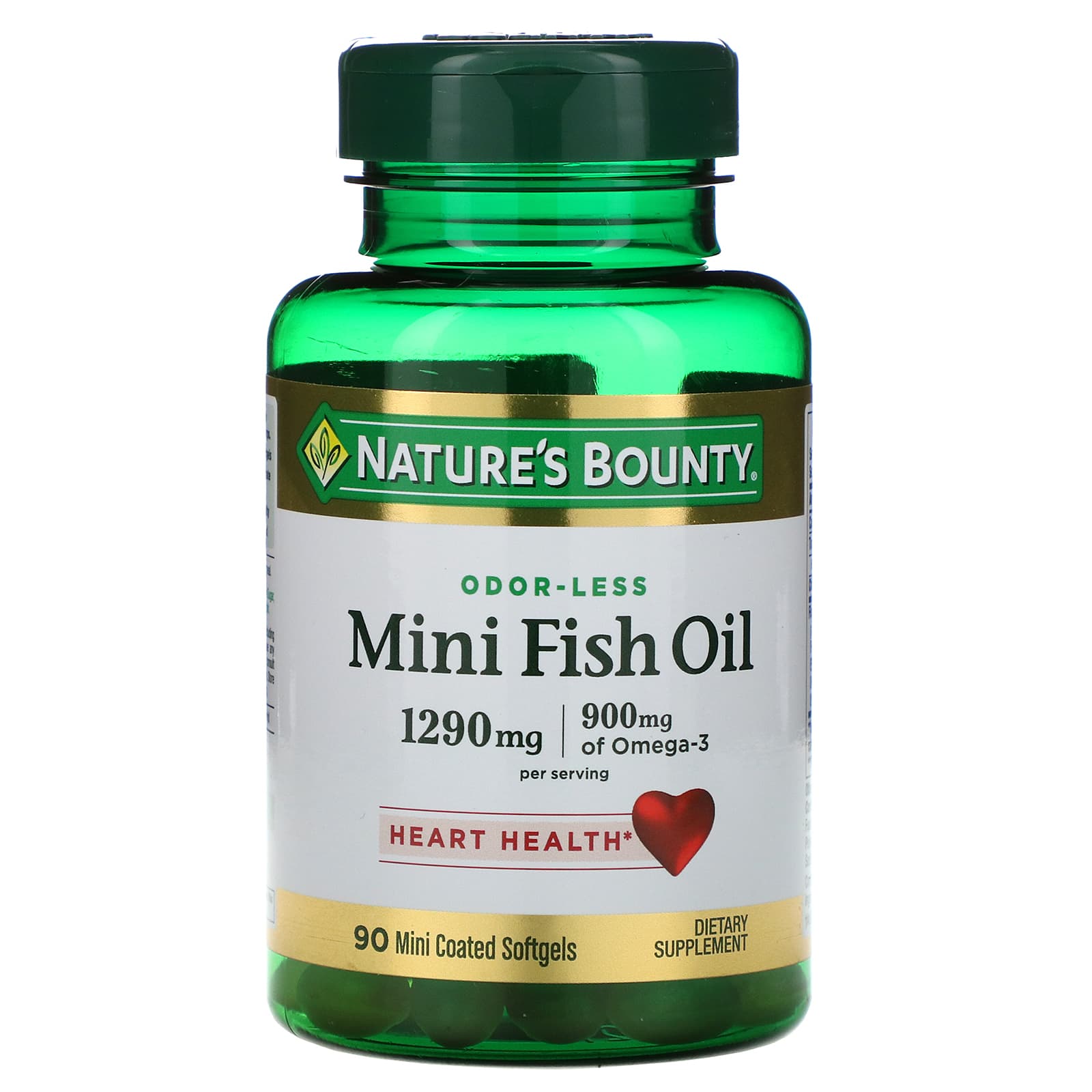 Nature's Bounty, Mini Fish Oil, 645 mg 