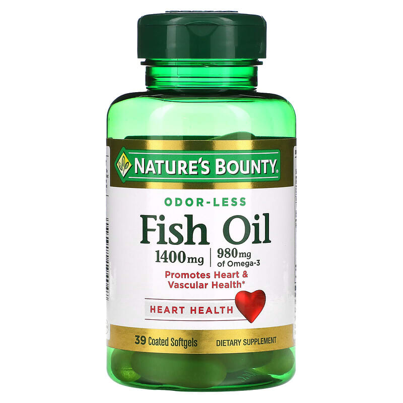 Nature's Bounty Fish Oil 1400 mg, 130 Coated Softgels
