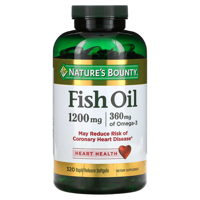 Fish Oil 1 200 mg 320 Rapid Release Softgels