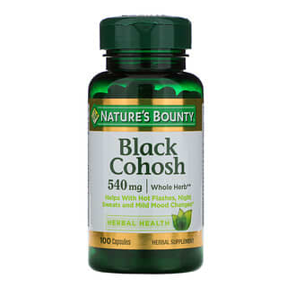 Nature's Bounty, Actée à grappes noires, 540 mg, 100 capsules