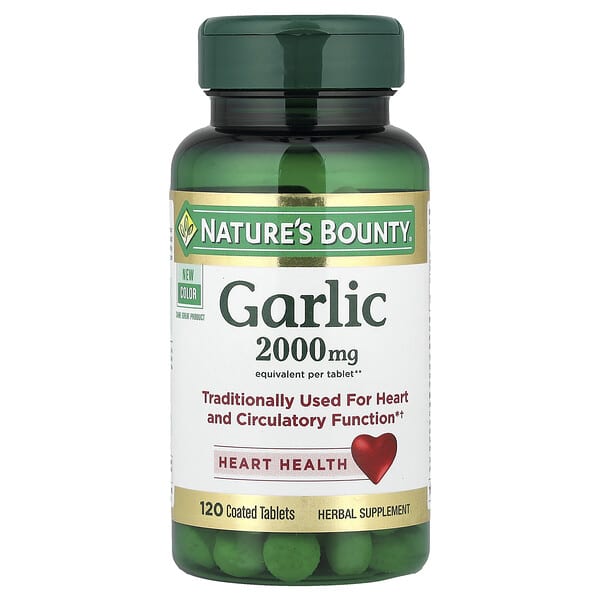 Nature's Bounty, Garlic, 2,000 mg, 120 Coated Tablets
