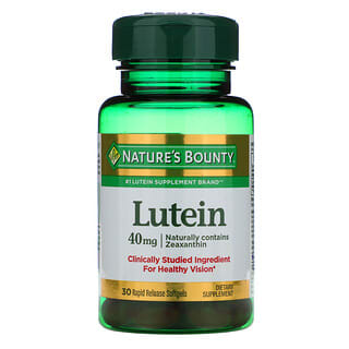 Nature's Bounty, ルテイン、40 mg、即時放出ソフトジェル30粒