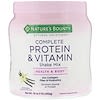 Optimal Solutions, Complete Protein & Vitamin Shake Mix, Vanilla Bean, 16 oz (453 g)
