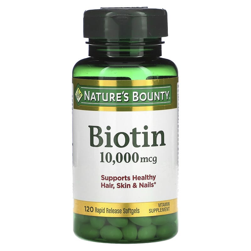 Nature's Truth Hair Skin & Nails With 5,000mcg Biotin, Quick Release Softgels. Same-Day Delivery