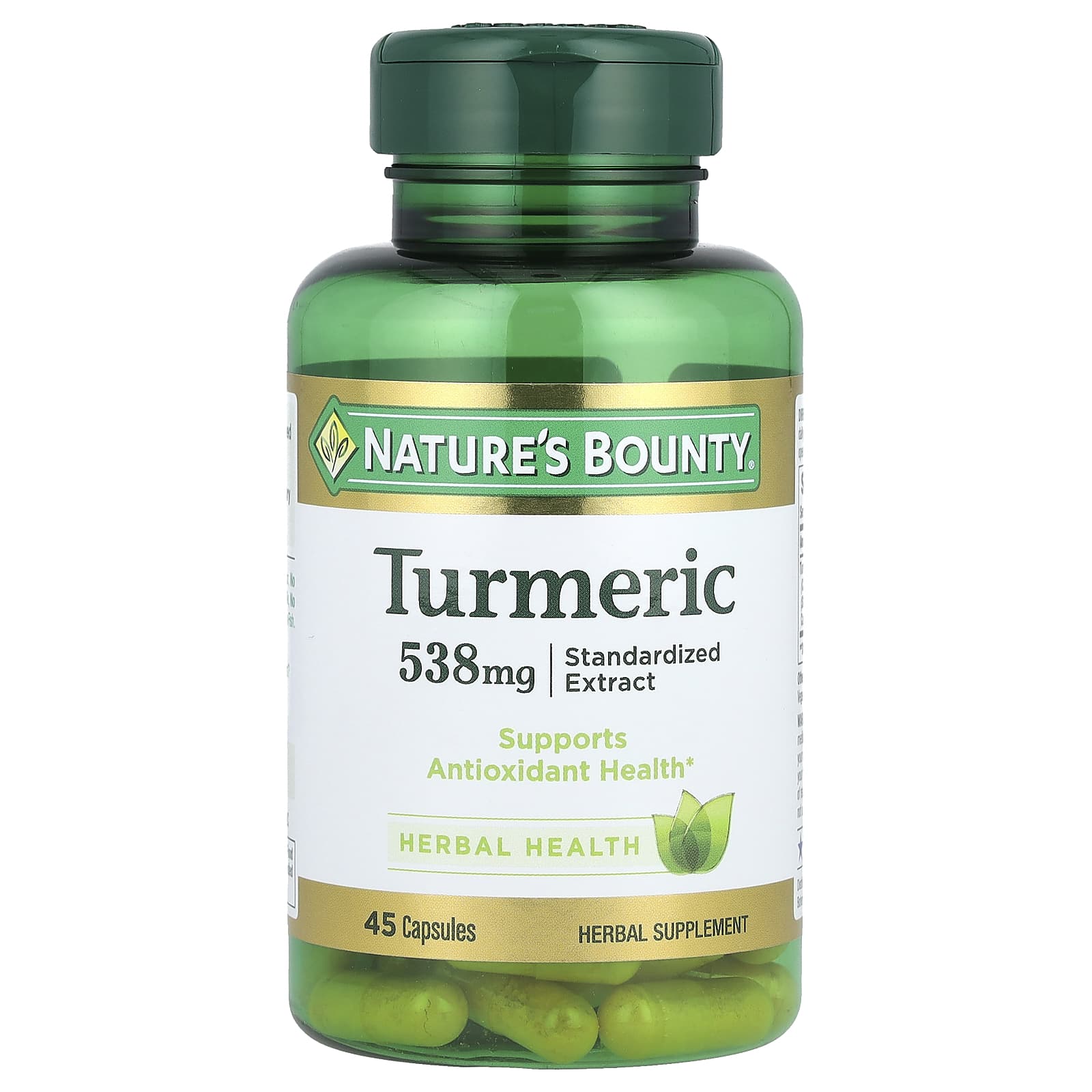 Nature's Bounty Turmeric, Standardized Extract – 45 gélules de Nature's Bounty