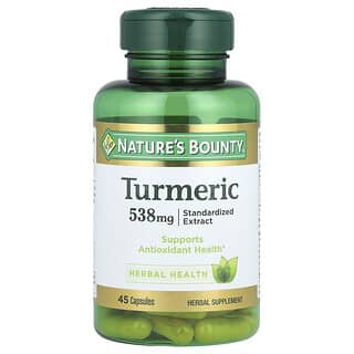 Nature's Bounty, Turmeric, standardisiertes Extrakt, 538 mg, 45 Kapseln