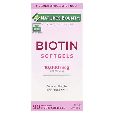 Nature's Bounty, Optimal Solutions®, BioVitamin Softgels, 10,000 mcg, 90 Instant-Release Liquid Softgels