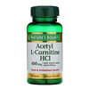 Acetyl L-Carnitine HCI,  400 mg, 30 Capsules
