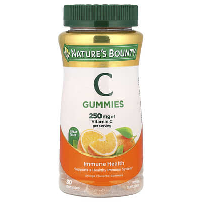 Nature's Bounty, Vitamin C Gummies, Orange, 80 Gummies