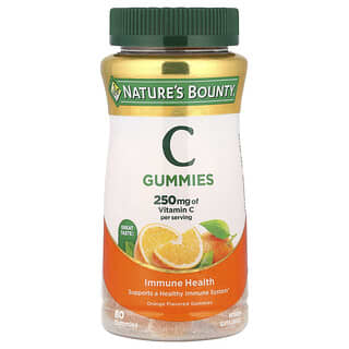 Nature's Bounty, Gommes à la vitamine C, Orange, 250 mg, 80 gommes (125 mg par gomme)