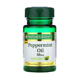 Nature's Bounty, Peppermint Oil, 50 mg, 90 Coated Softgels