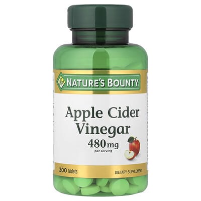 Nature's Bounty, Apple Cider Vinegar, 200 Tablets (240 mg Each Tablet)