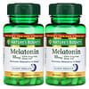 Melatonina, confezione doppia, 10 mg, 60 capsule ciascuna