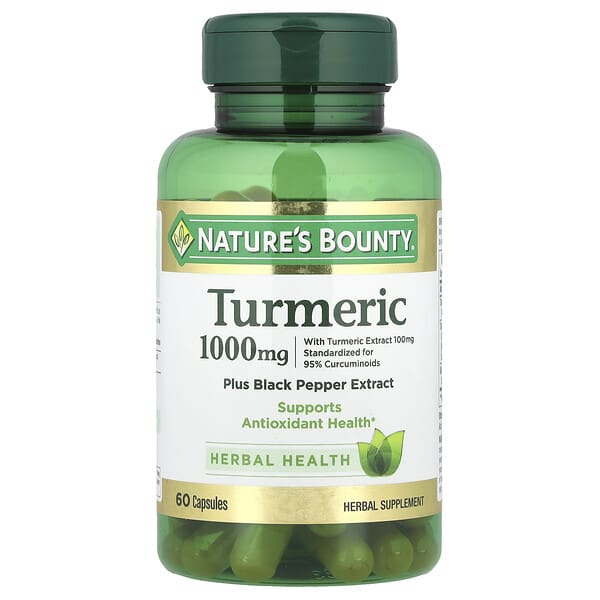 Turmeric Plus Black Pepper Extract, 1,000 mg, 60 Capsules